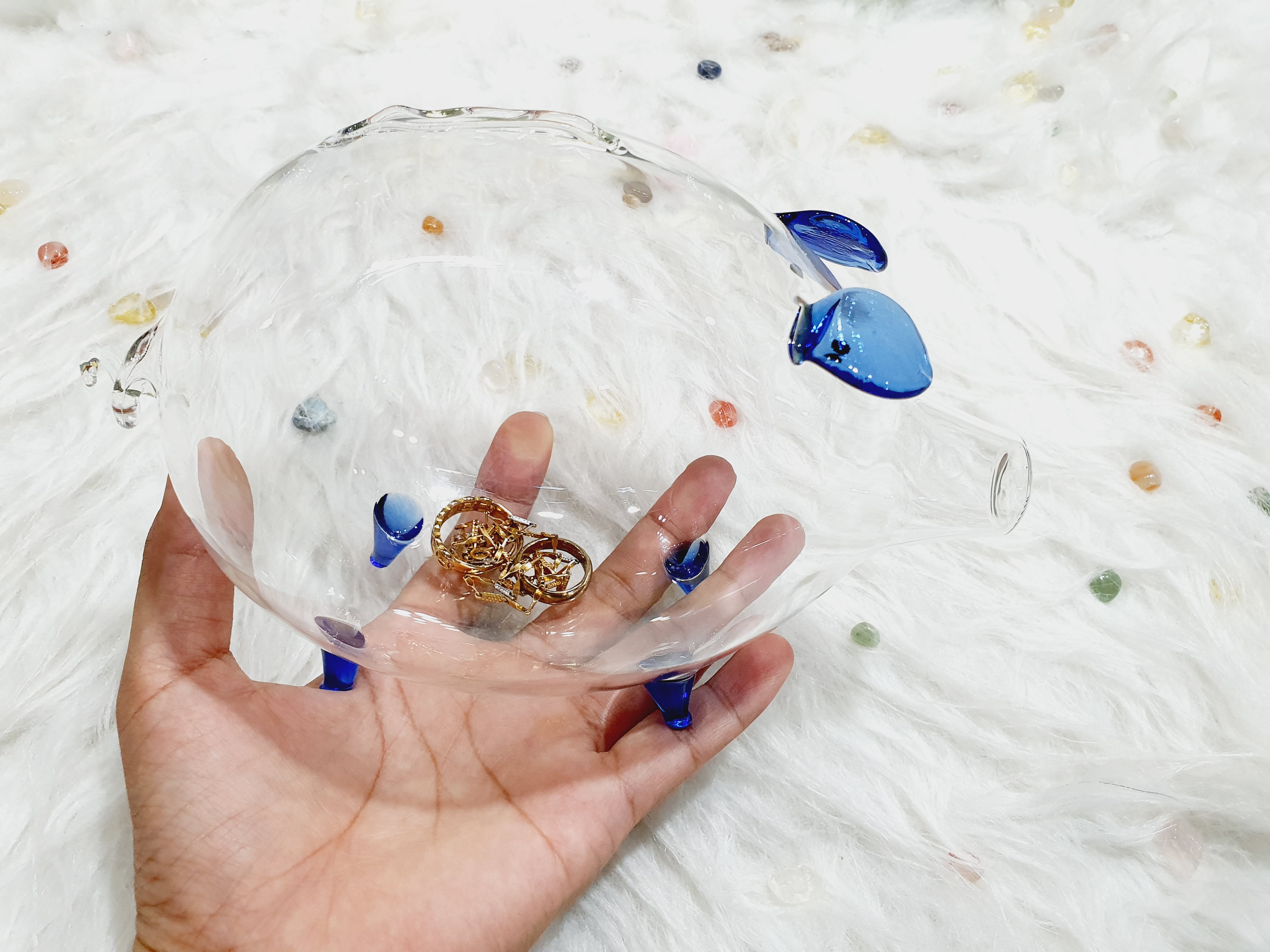 Lợn thủy tinh tiết kiệm size 2 và size 3
