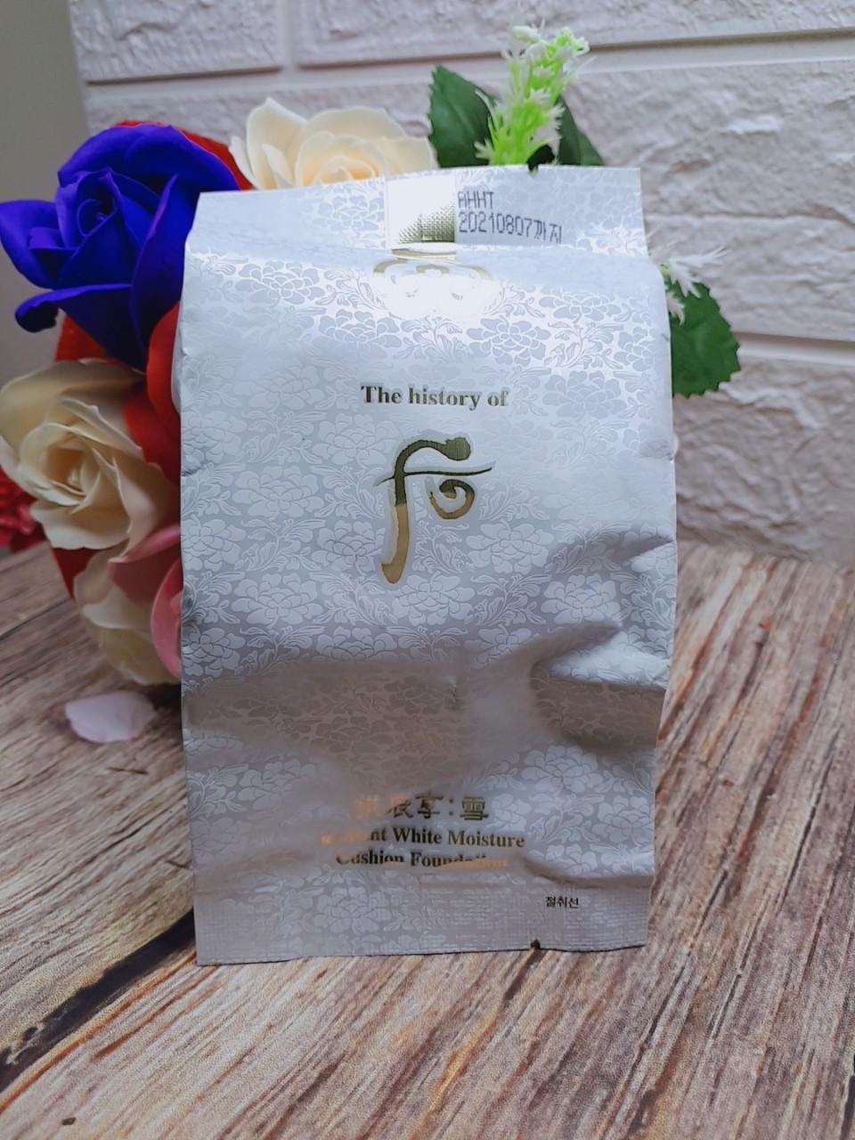 Lõi phấn nước Whoo Radiant White Moisture Cushion Foundation