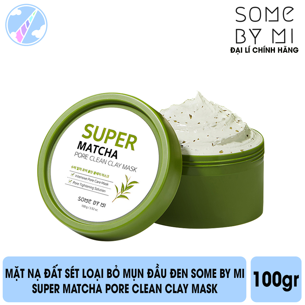 Mặt Nạ Đất Sét Trà Xanh Giúp Làm Sạch, Thu Nhỏ Lỗ Chân Lông Some By Mi Super Matcha Pore Clean Clay Mask 100g