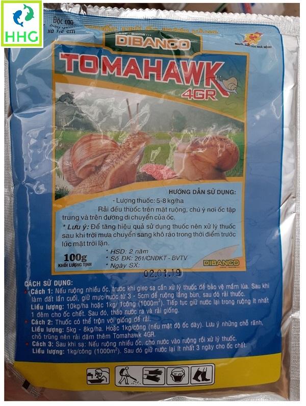 THUỐC TRỪ ỐC BƯƠU VÀNG TOMAHAWK 4GR (KLT: 100G)