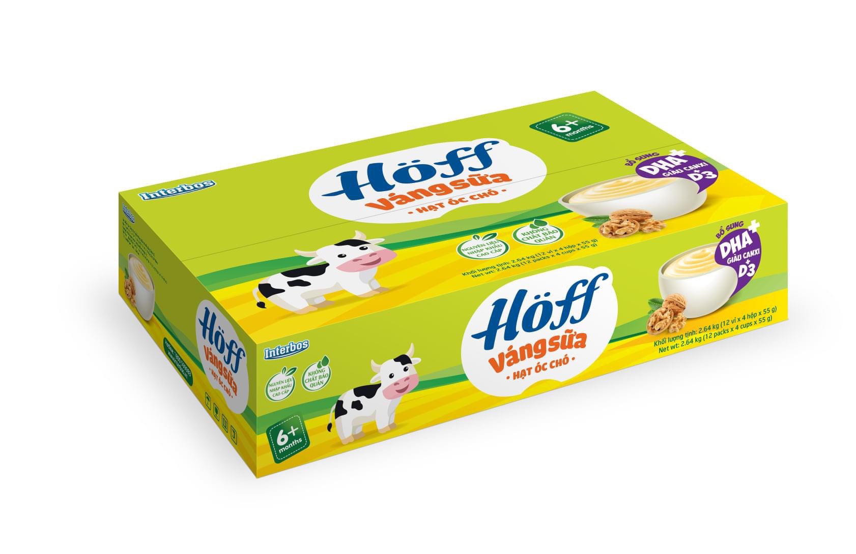 Váng sữa hạt Óc chó Hoff (4 vỉ - 16 hộp)