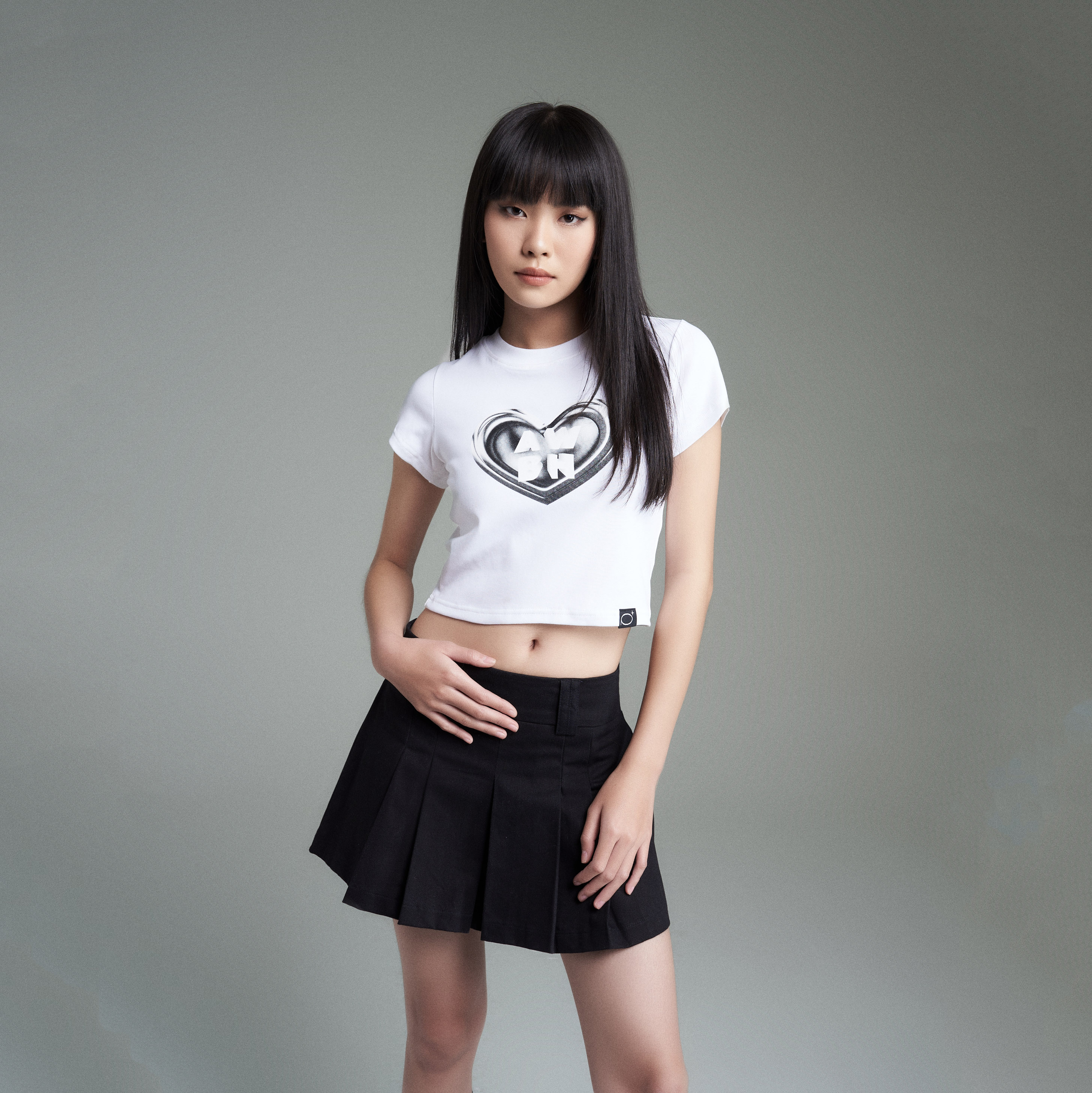 Áo Thun Nữ Oh - Babytee PRADIES Black Heart