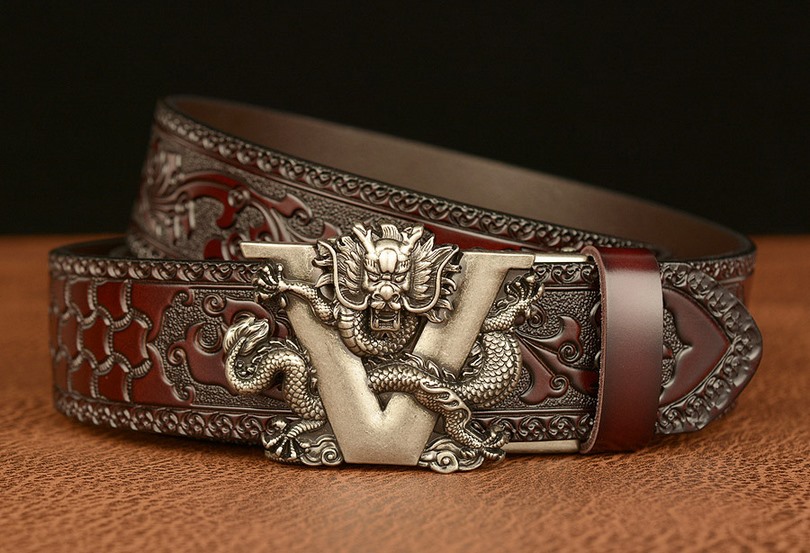 Thắt lưng Rồng mới 2021 dòng nhập khẩu vân da rồng