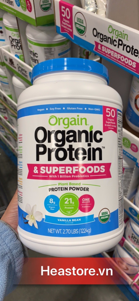 BỘT ORGAIN ORGANIC PROTEIN & SUPER FOODS 1224 GAM