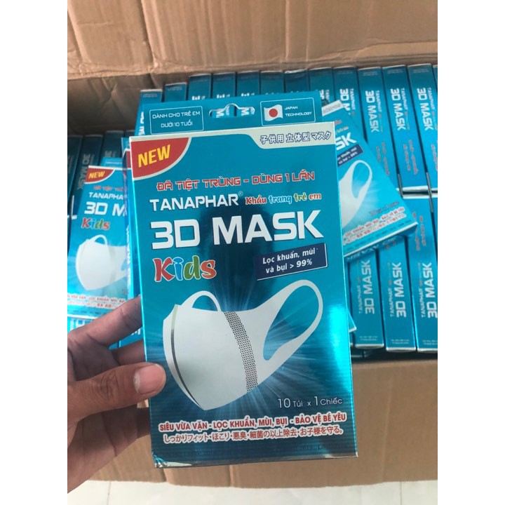 Khẩu trang tanaphar kid 3d mask cho trẻ em