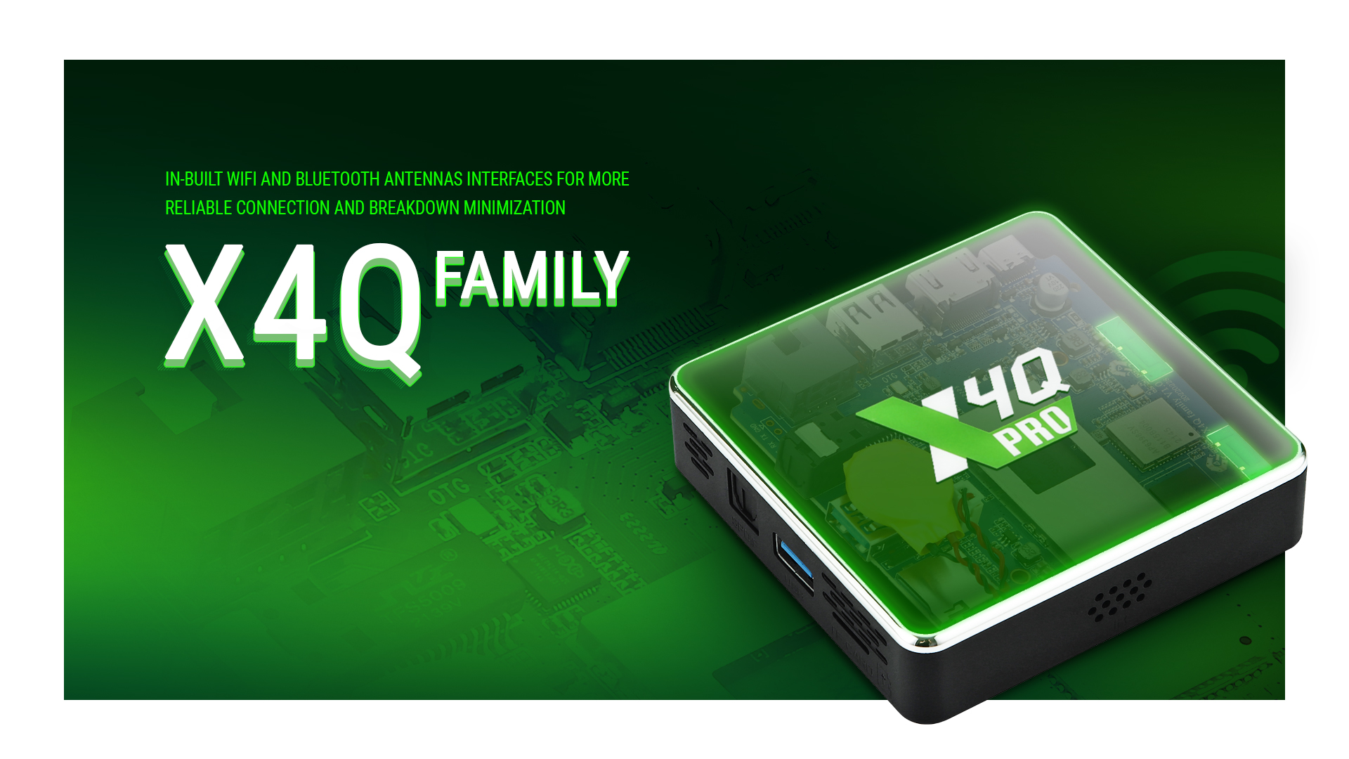 Android TV Box Ugoos X4Q Pro 4G+32G Android 11 CPU S905X4 Dolby Atmos , DTSX