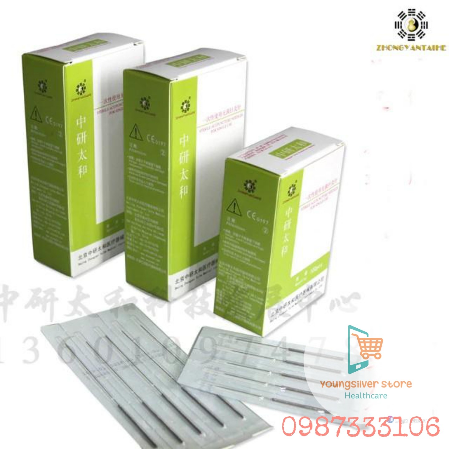 combo 5 hôp Kim châm cứu Thái Hòa