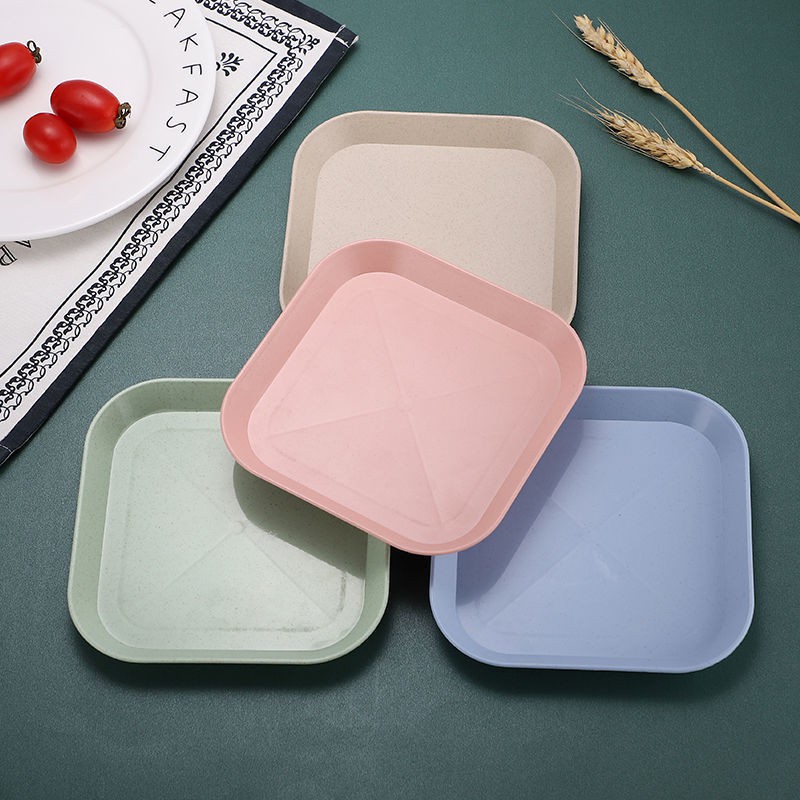 Set 4-8 dĩa lúa mạch nhiều màu kích thước 14 x 14cm.