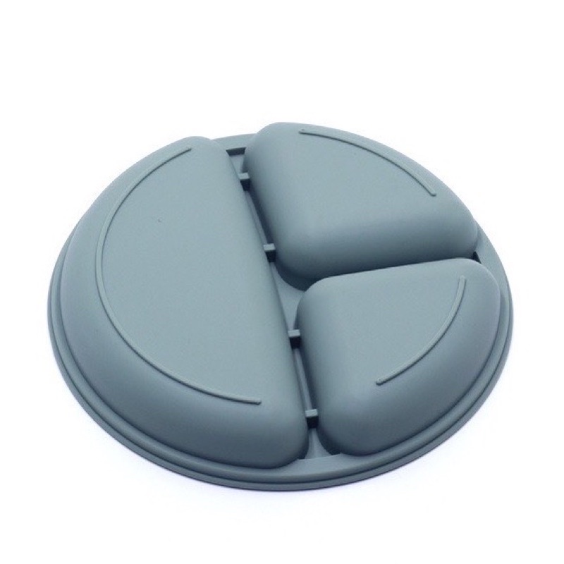 Khay Silicon Hàn Quốc 3 Ngăn Cho Bé Ăn Dặm