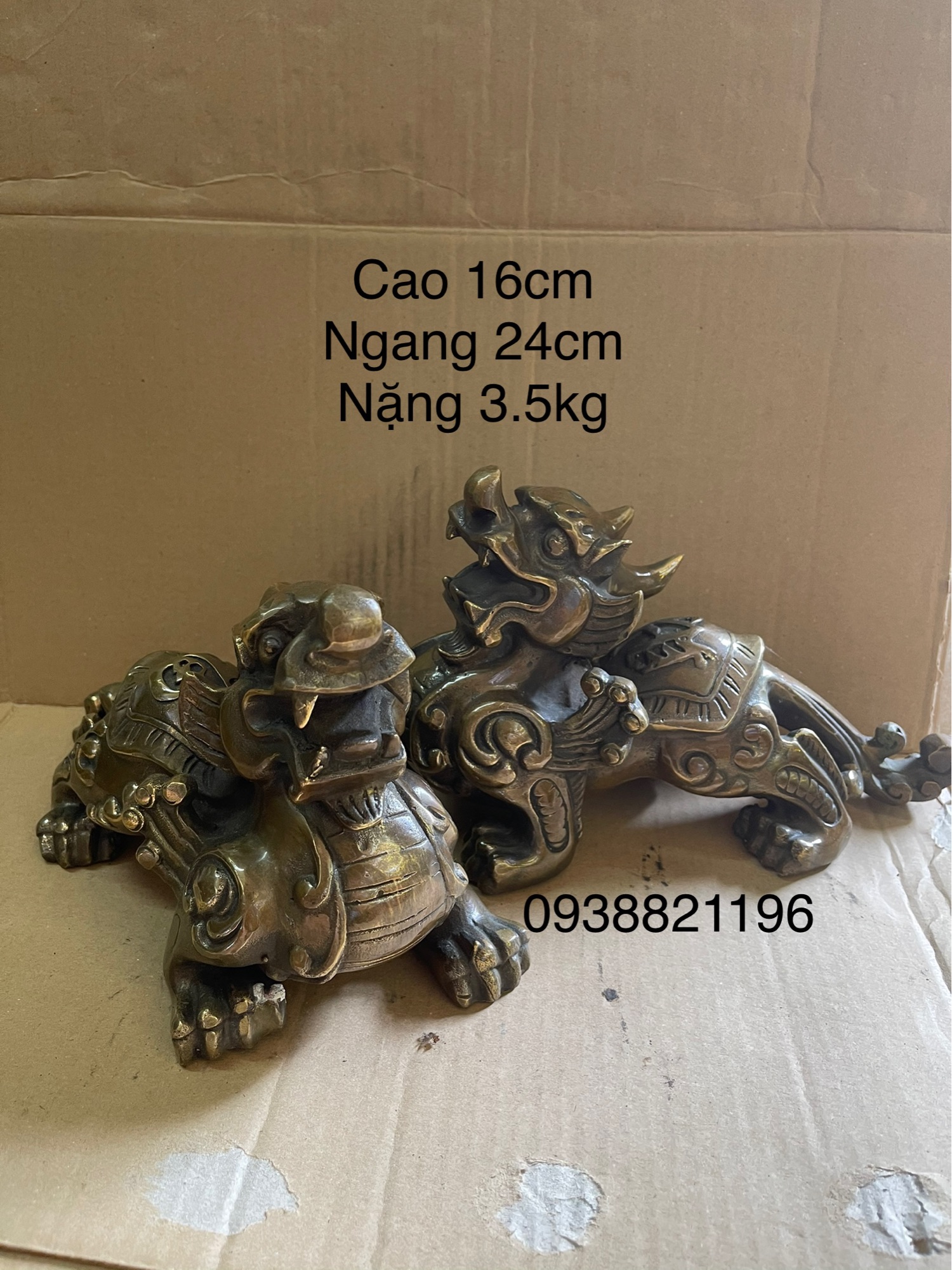 Tỳ hưu lớn bằng đồng