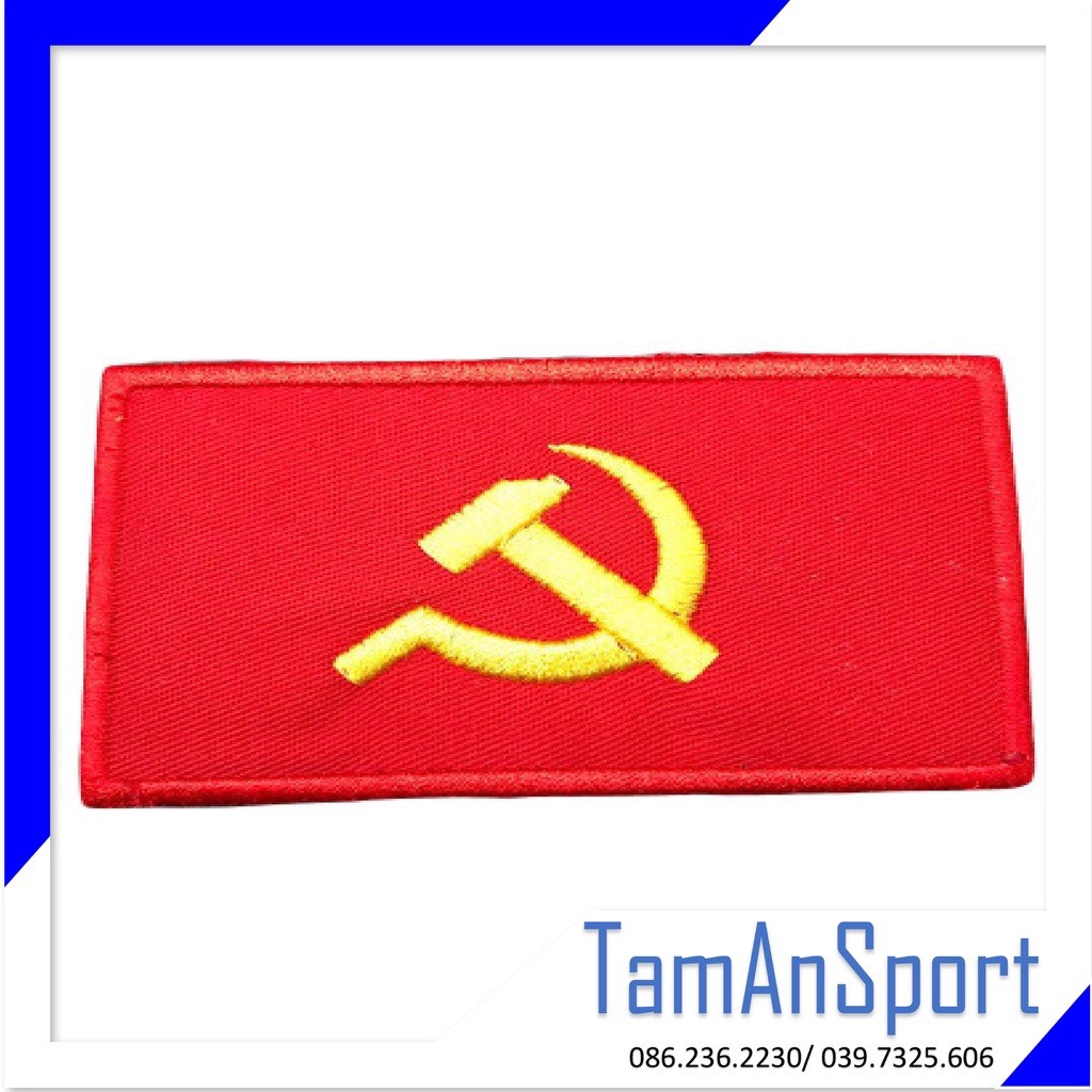 Logo vải thêu cờ Đảng