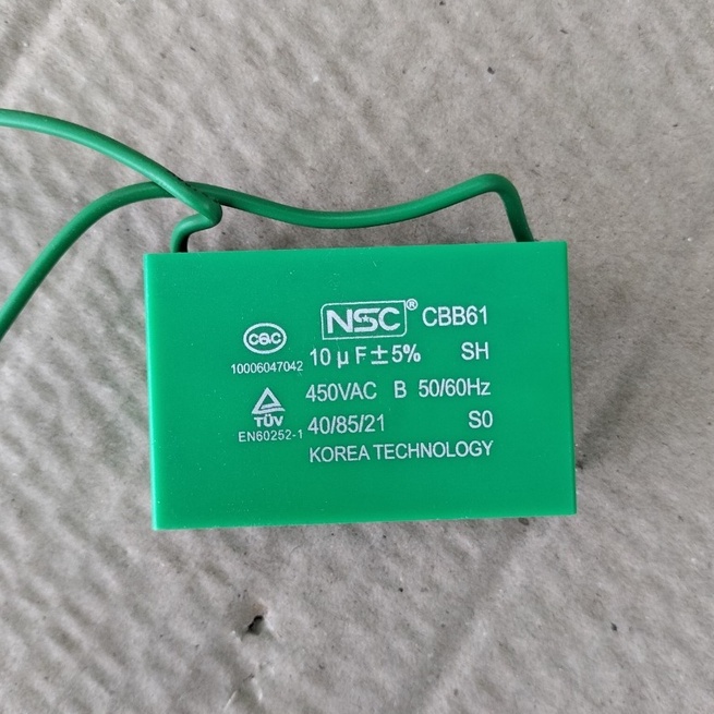 Tụ điện vuông xanh NSC-Hàn Quốc