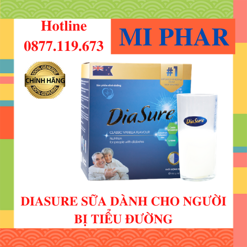 [HCM]COMBO 2 DIASURE Sữa dành cho người bị tiểu đường 850gr -MIPHAR
