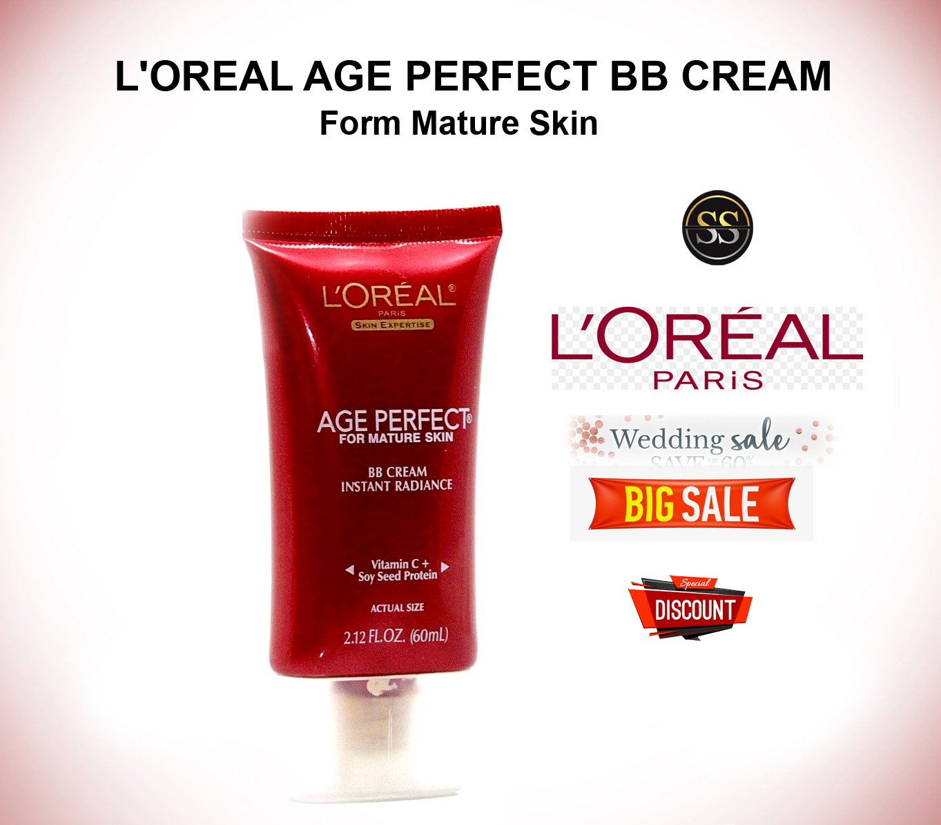 Kem Nền BB Cream Loreal AGE PERFECT INSTANT RADIANCE for mature skin