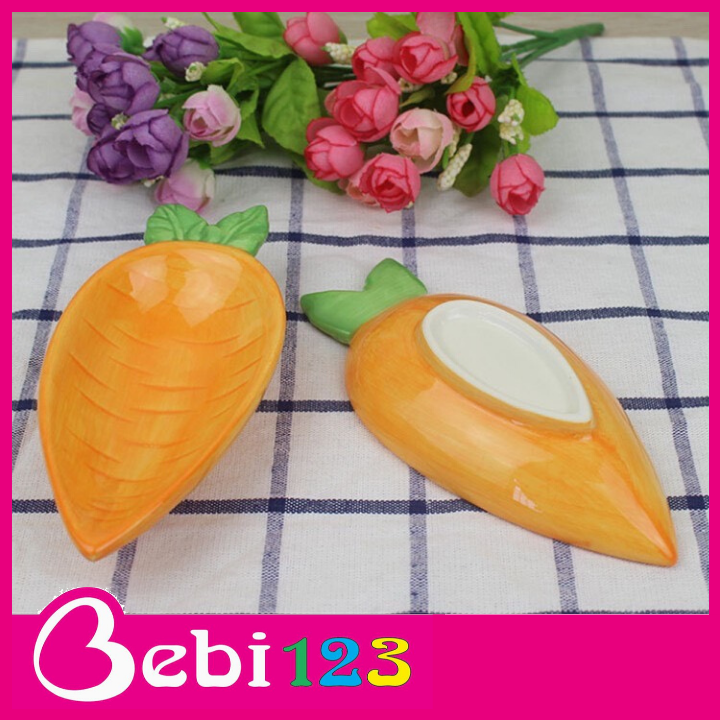 Chén bát sứ ăn dặm kiểu Nhật hình củ cà rốt dài