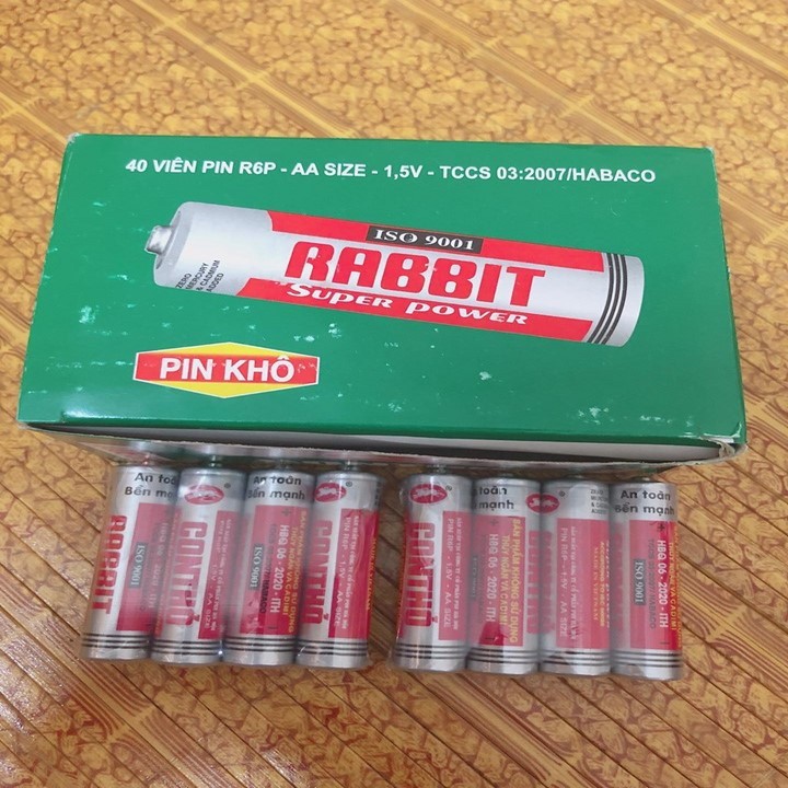 Pin Tiểu Con Thỏ AA Hộp 40 Viên