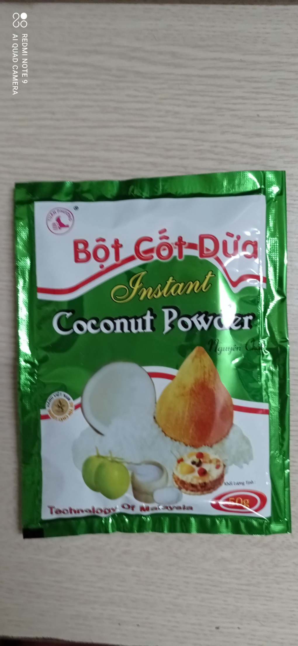 Bột cốt dừa Tuấn Phương 50gr