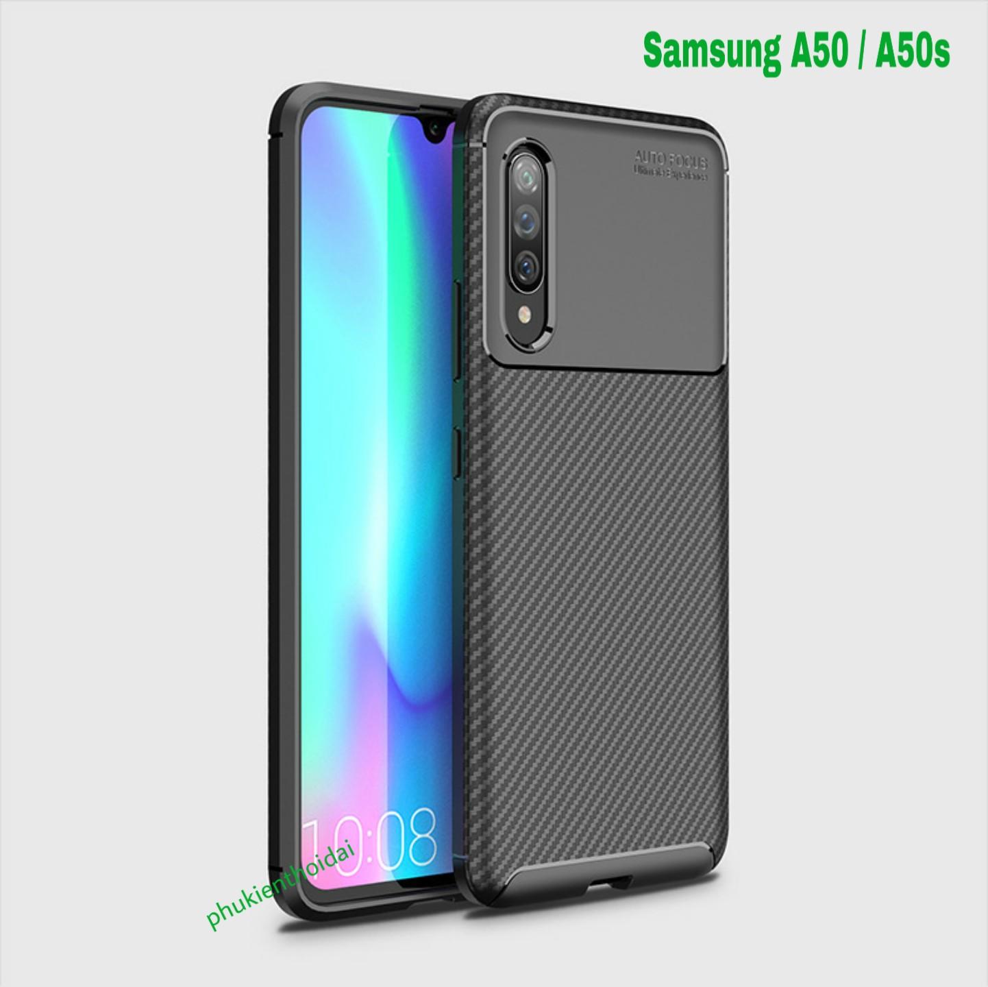 Ốp lưng Samsung Galaxy A50 / A50s chống sốc rằn ri hiệu Auto Focus siêu bền chống mồ hôi