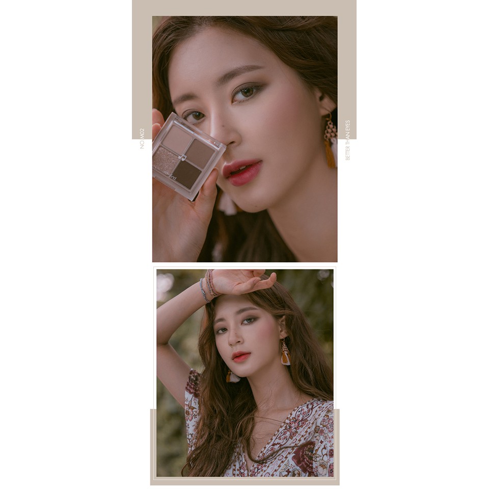 [PHIÊN BẢN MUSIC SERIES] Bảng Phấn Mắt 4 Ô Romand Better Than Eyes 7g
