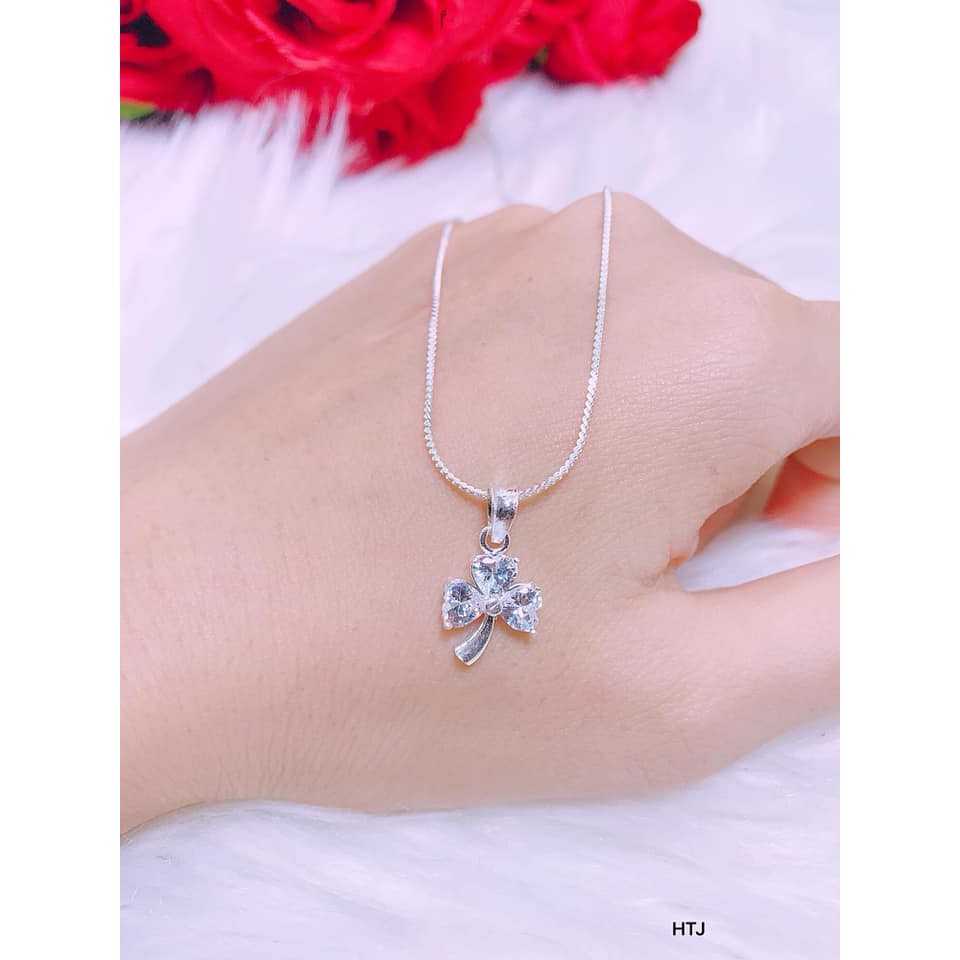 Dây Chuyền Bạc Cỏ 3 Lá