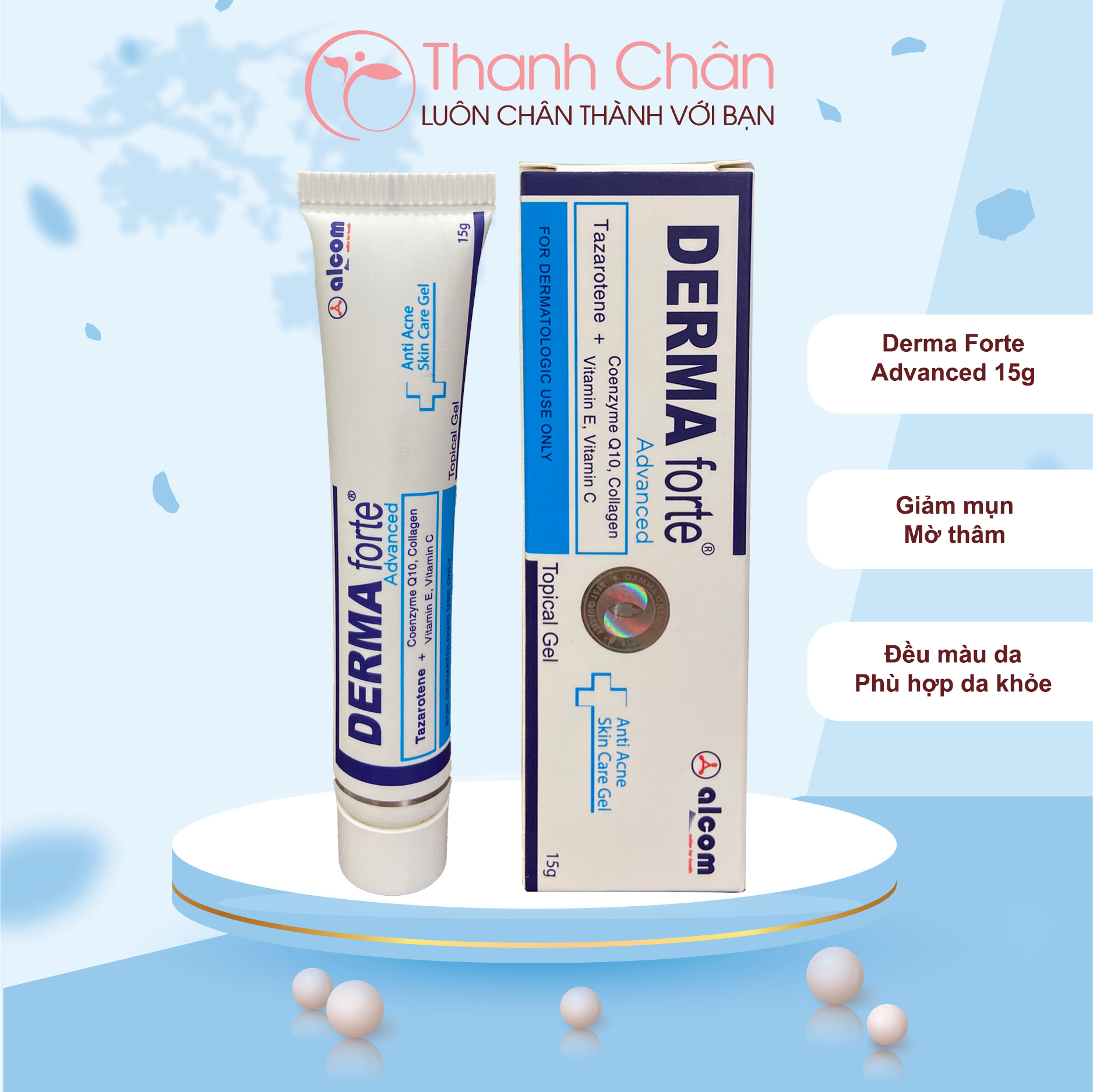 Giúp giảm mụn, ngừa thâm gamma derma forte 15g