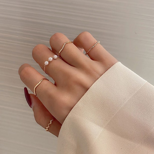 Bộ nhẫn phong cách Hàn Quốc hợp thời trang