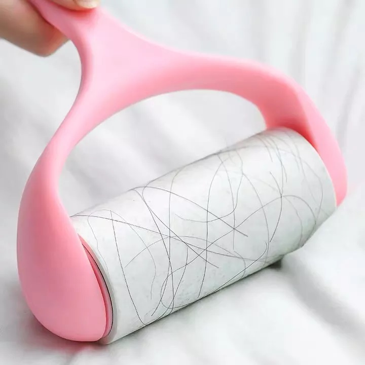 Cây lăn bụi cao cấp kèm lõi có tay cầm -Cây lăn bụi cao cấp kèm lõi có tay cầm lăn bụi bẩn, sợi bông bám dính trên quần áo, đệm ghế-Cây lăn bụi quần áo, sofa, thảm