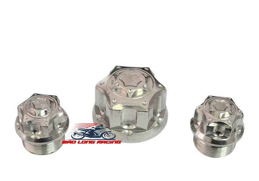 3 Ốc Ghi đông SONIC Inox 304 kiểu SALAYA phụ kiện trang trí xe máy siêu đẹp