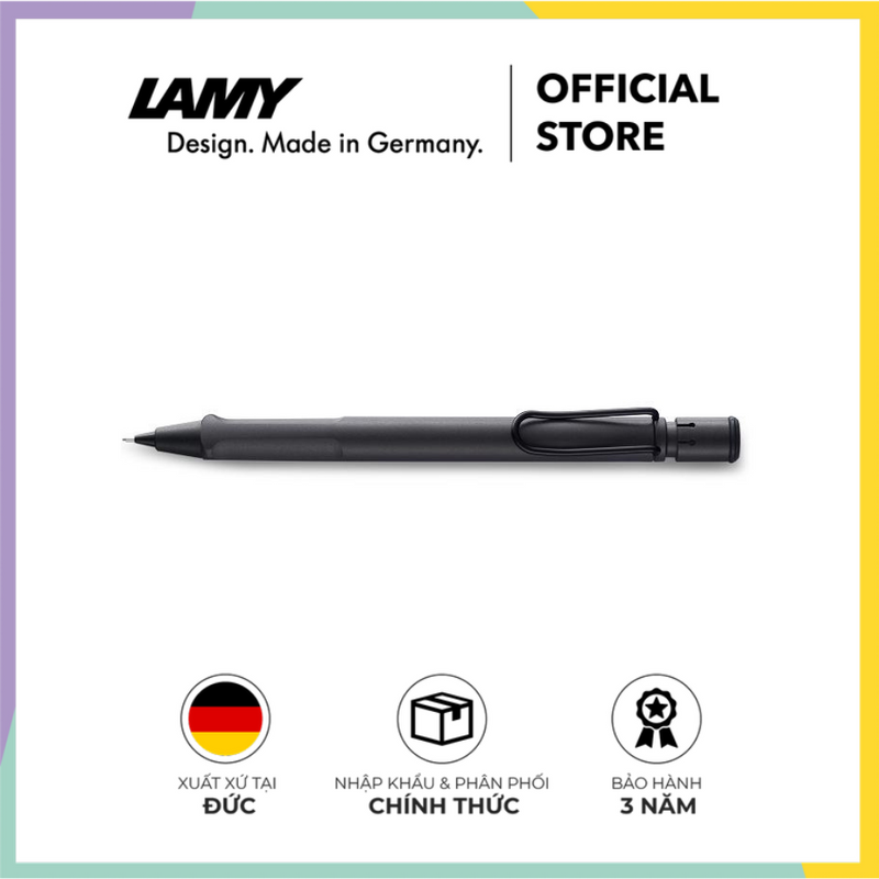 Bút chì cao cấp LAMY Safari Matt Black Umber 117 0.5mm