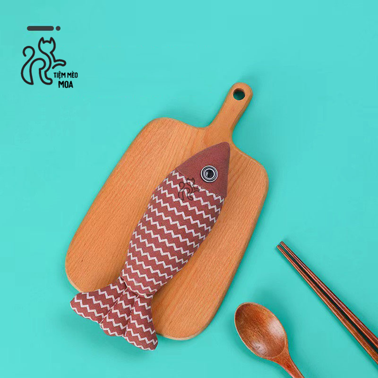 Cá bông có catnip - Đồ chơi cho mèo - Tiệm Mèo Moa