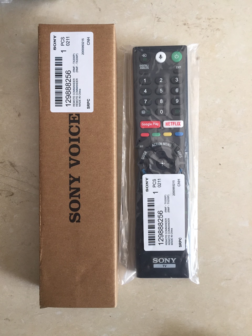 Điều Khiển giọng nói Tivi Sony,điều khiển tivi giọng nói sony,remote tivi giọng nói sony.