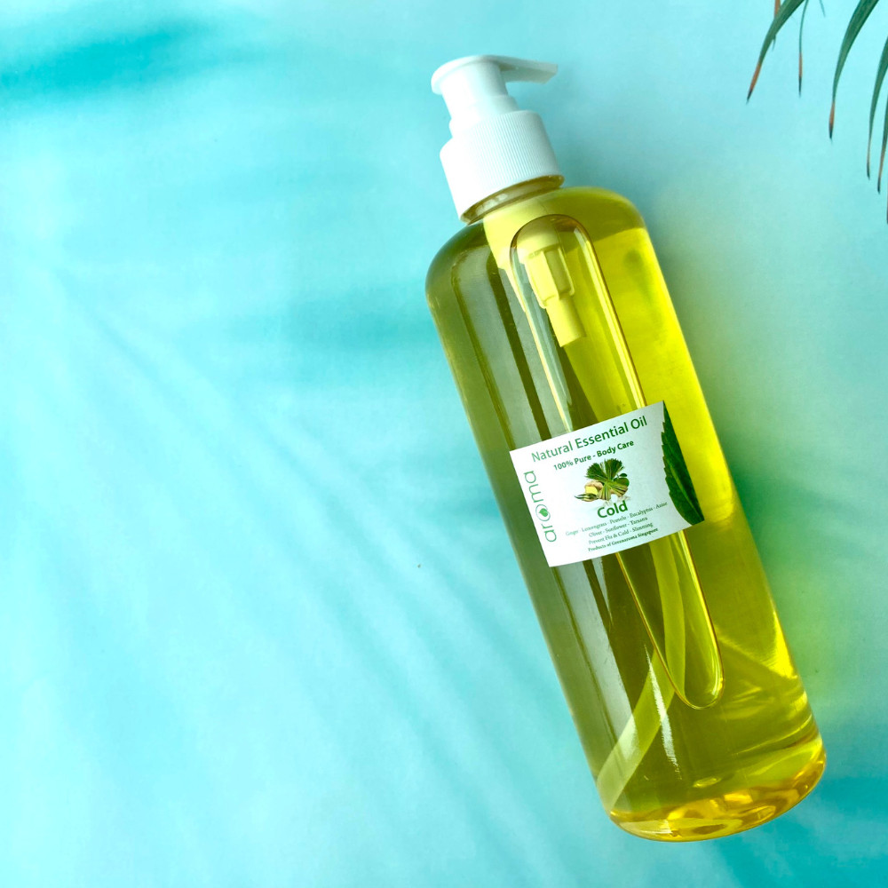 Dầu massage body Aroma Sả chanh Gừng thiên nhiên 500ml