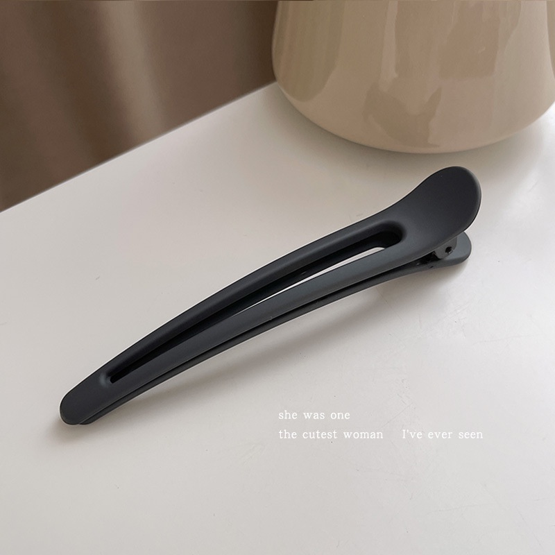 Kẹp tóc zever trang điểm mặt cỡ lớn màu sắc đơn giản 12cm-intl
