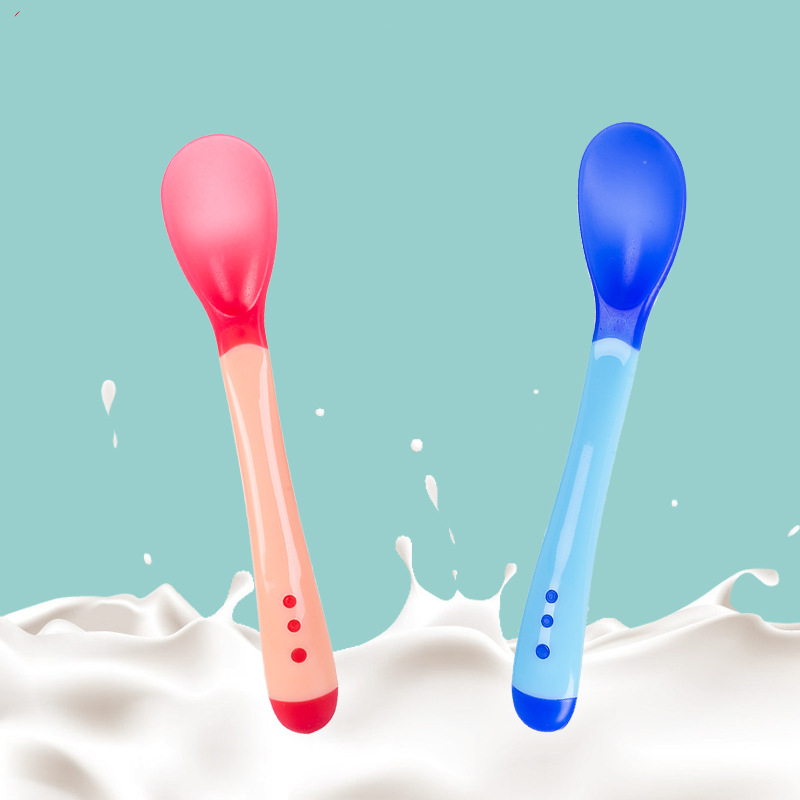 Muỗng Silicon Mềm Cho Bé Ăn Dặm Giúp Bé Ăn Ngoan , Ngon Miệng-HAUSE