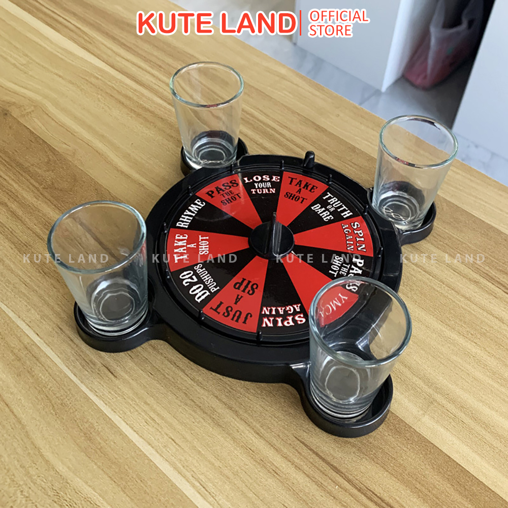 Bộ Trò Chơi Roulette Shot Drinking Game Giải Trí Xả Stress Trên Bàn Nhậu Cho Nhóm Bạn Thân Quẩy Tới Bến
