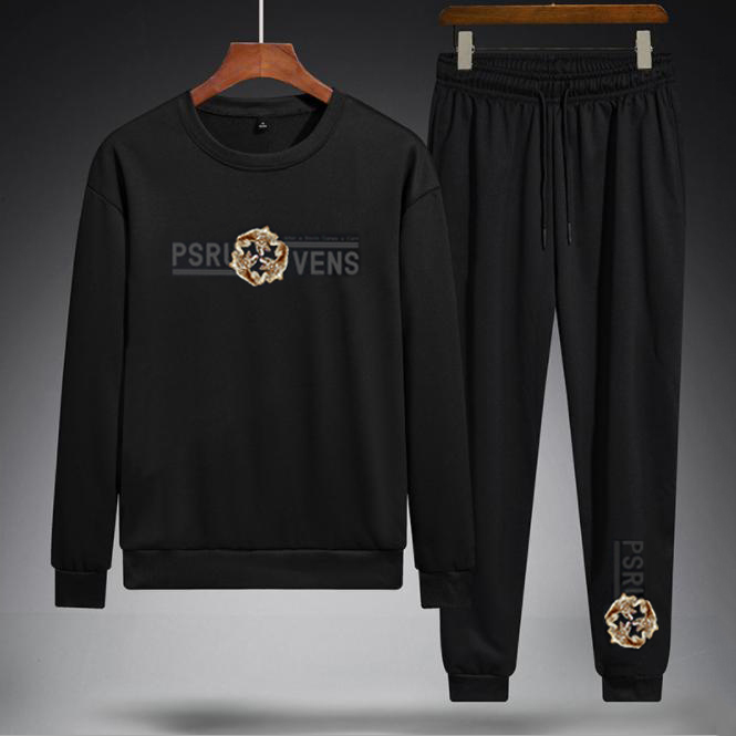 [ Mẫu Mới 2023 ] Bộ Quần Áo Thun Nam Mùa Thu Áo Dài Tay Cổ Tròn Họa Tiết Hoa PRSU VENS Phối Quần Jogger Cạp Chun Bo Ống Phong Cách Trẻ Trung Thời Trang XM PHONG DŨNG MEN QA 142