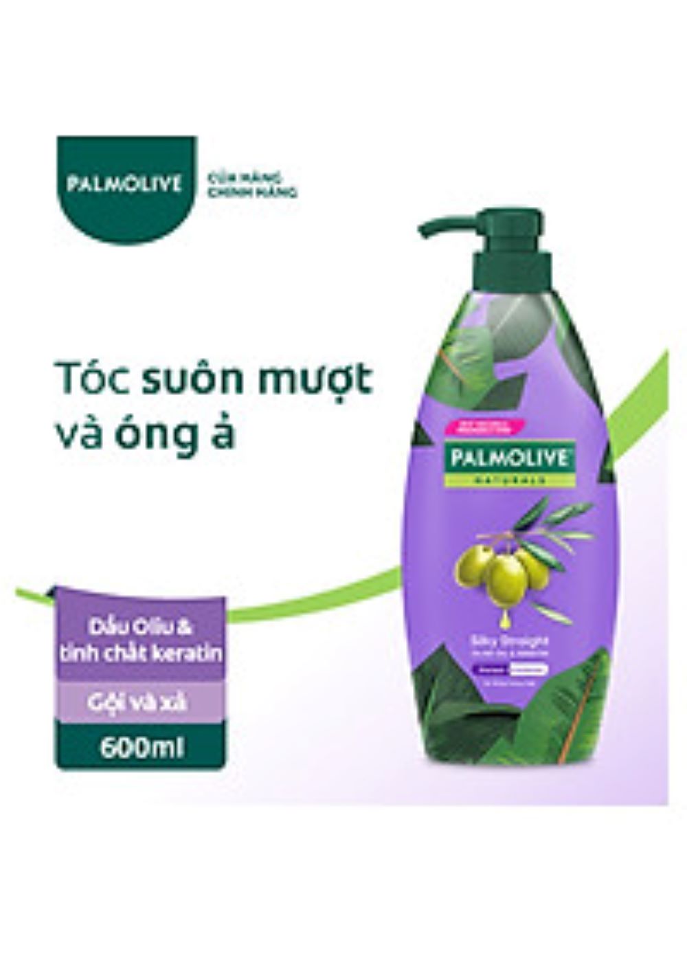 Dầu gội xả 2in1 Palmolive thiên nhiên 600ml