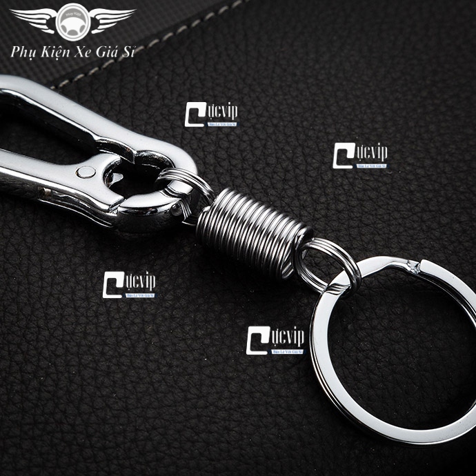 Móc Khóa Xe Hơi, Xe Máy Inox, Xi Vàng MS3346