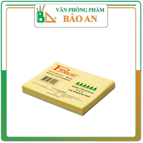 Giấy nhắn 3x4 pronoti giấy note ghi lời nhắn 100 tờ /tập - văn phòng phẩm bảo an