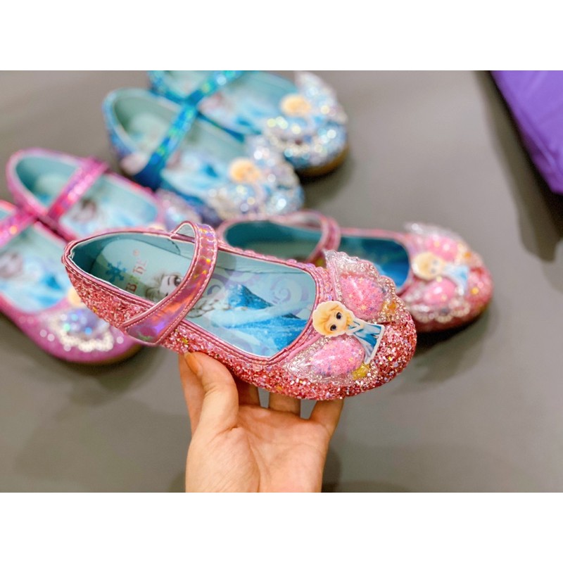 Giày Búp Bê Nhũ Elsa Siêu Xinh Vạn Bé Mê