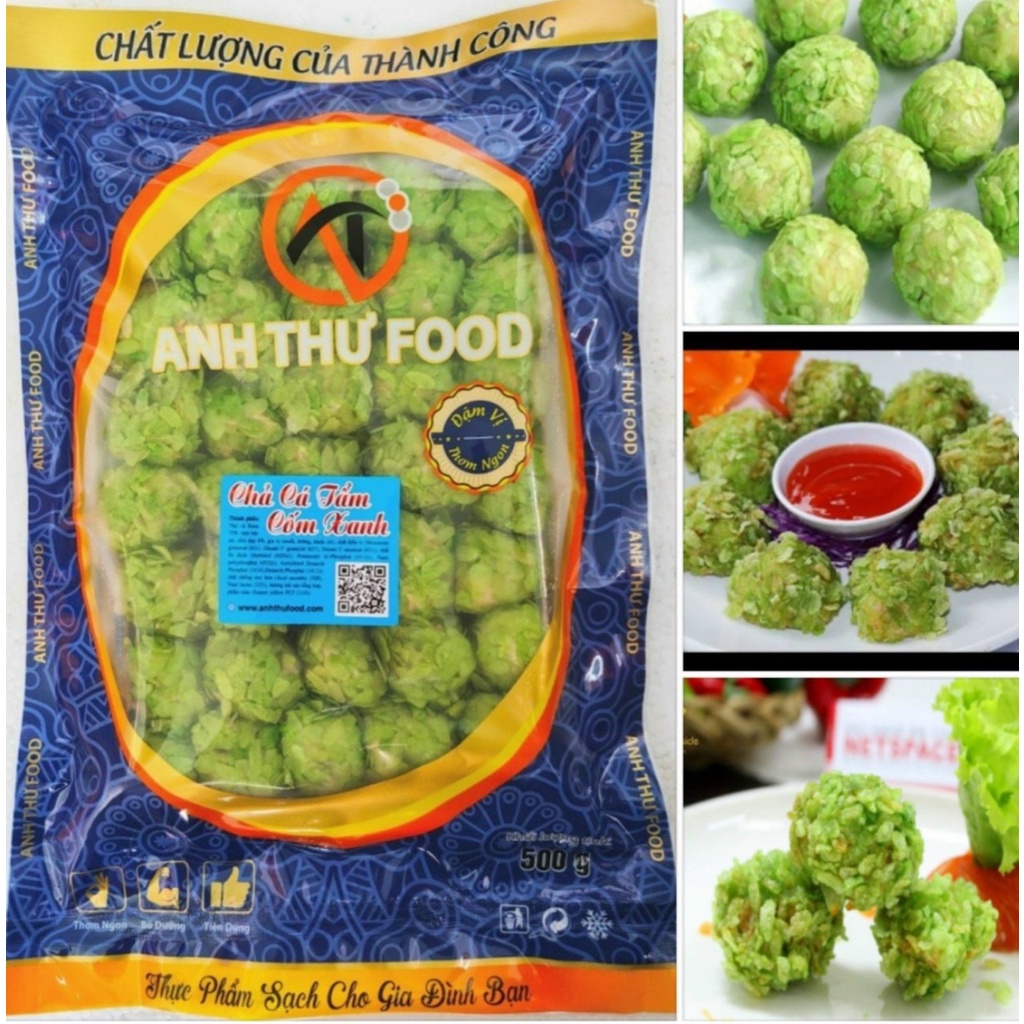 CHẢ CÁ CỐM XANH DẸP ANH THƯ 500GR ( CHỈ GIAO HỎA TỐC TRONG VÒNG 2H, CHỈ GIAO HCM)