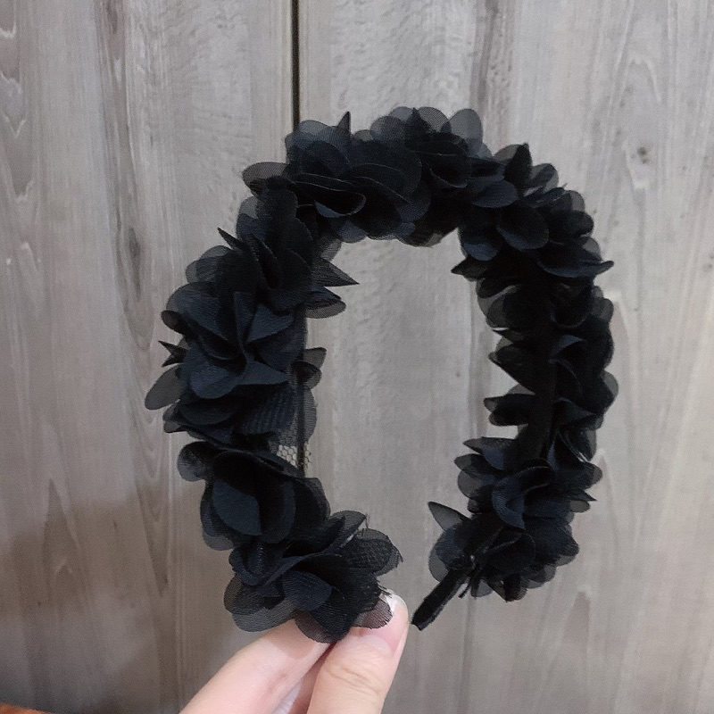Turban Bờm hoa voan Công chúa cho bé gái