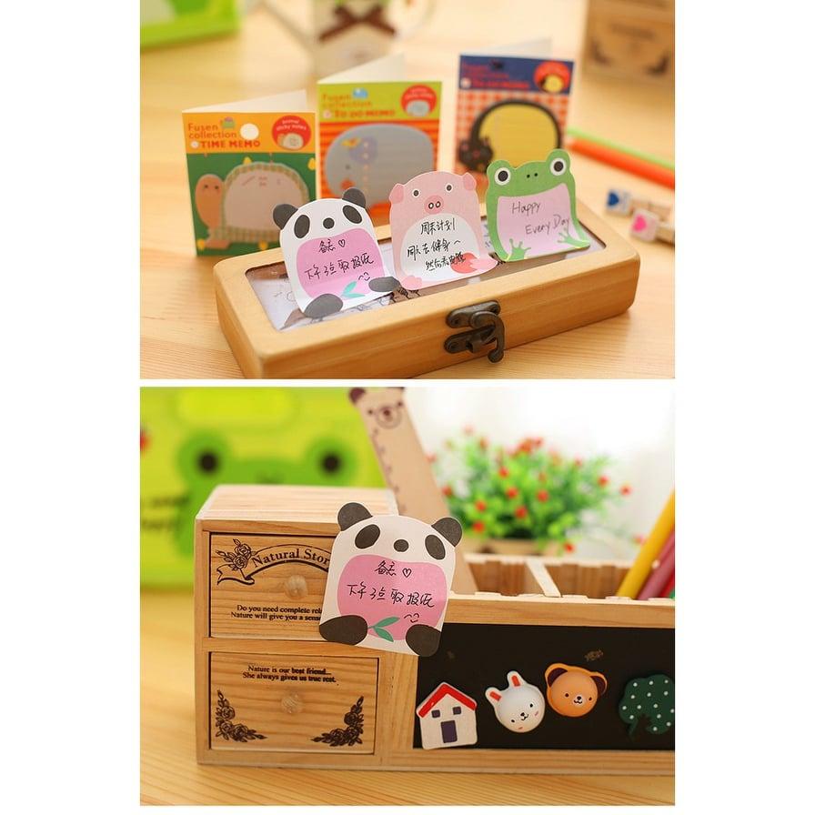 COMBO 4 TẬP GIẤY NOTE HÌNH THÚ DỄ THƯƠNG