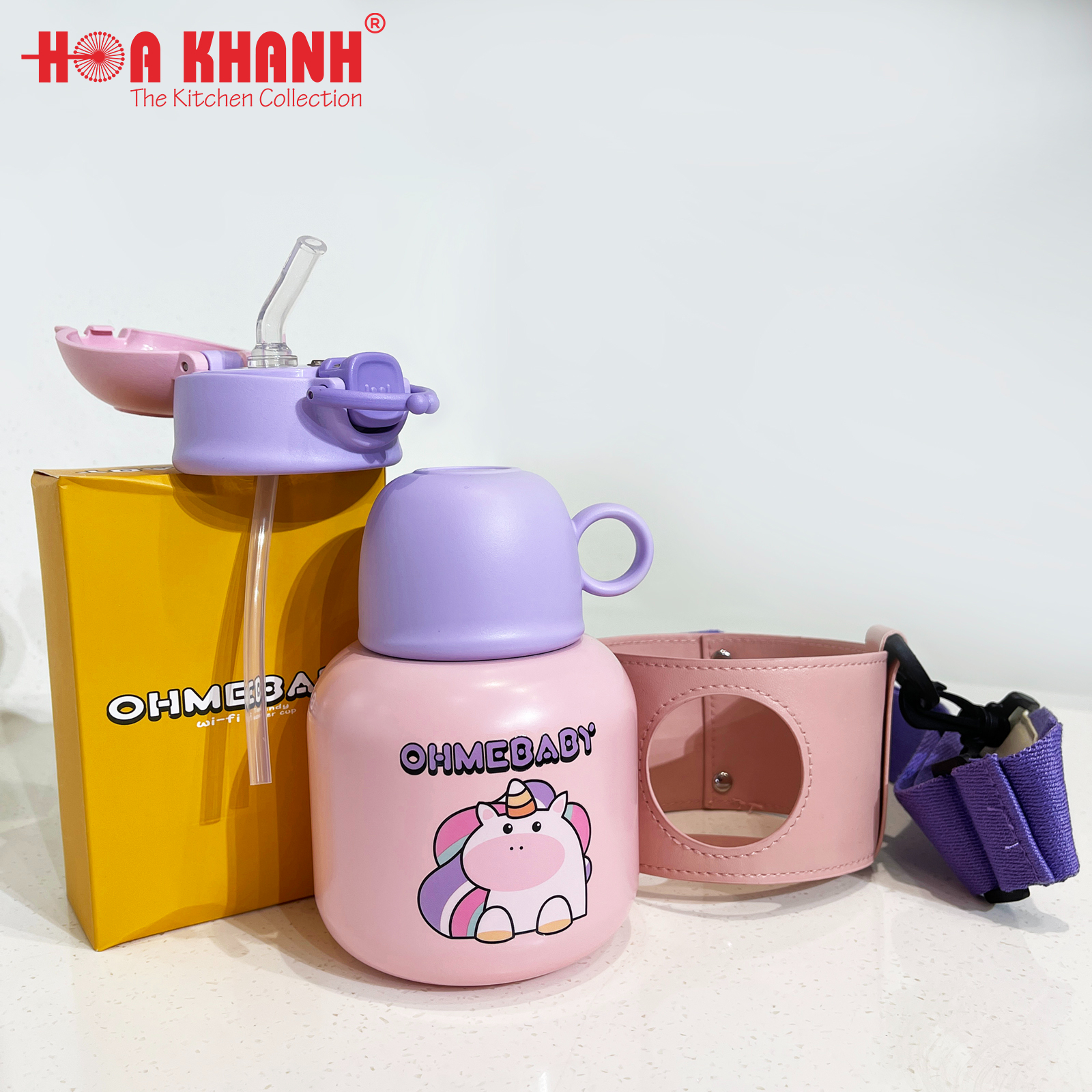 Bình nước giữ nhiệt cho bé 480ml - a06-om99