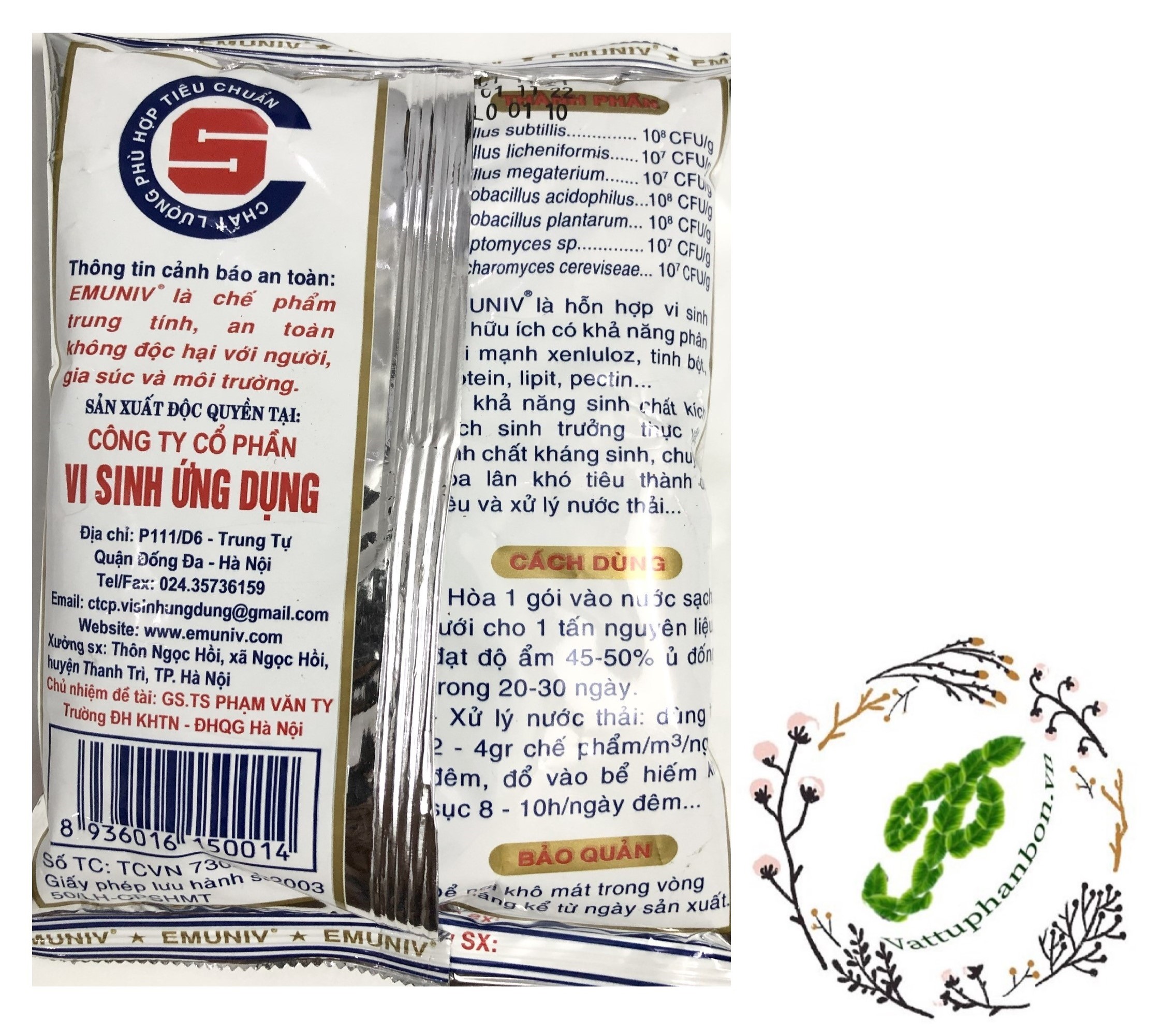 Phân Bón EMUNIV Vi sinh ứng dụng - #166A# 200g
