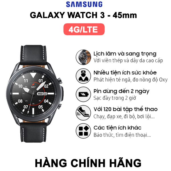 [4G/LTE] Đồng hồ thông minh Samsung Galaxy Watch 3 - 4G/LTE