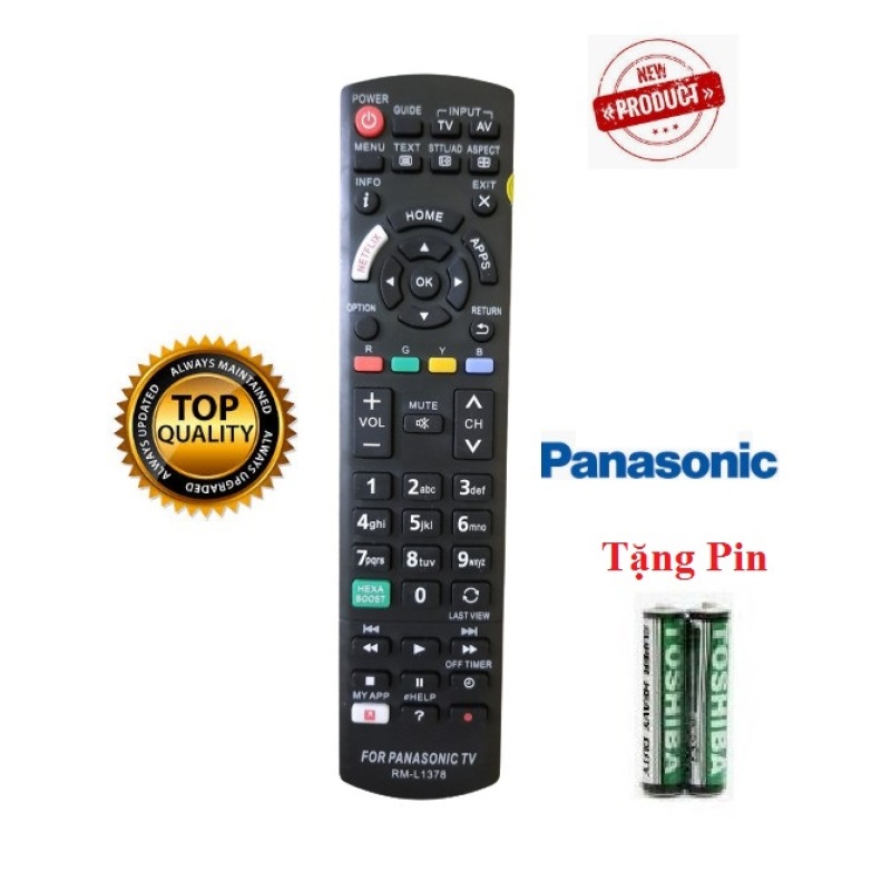 Điều khiển tivi Panasonic RM-L1268 - Hàng tốt