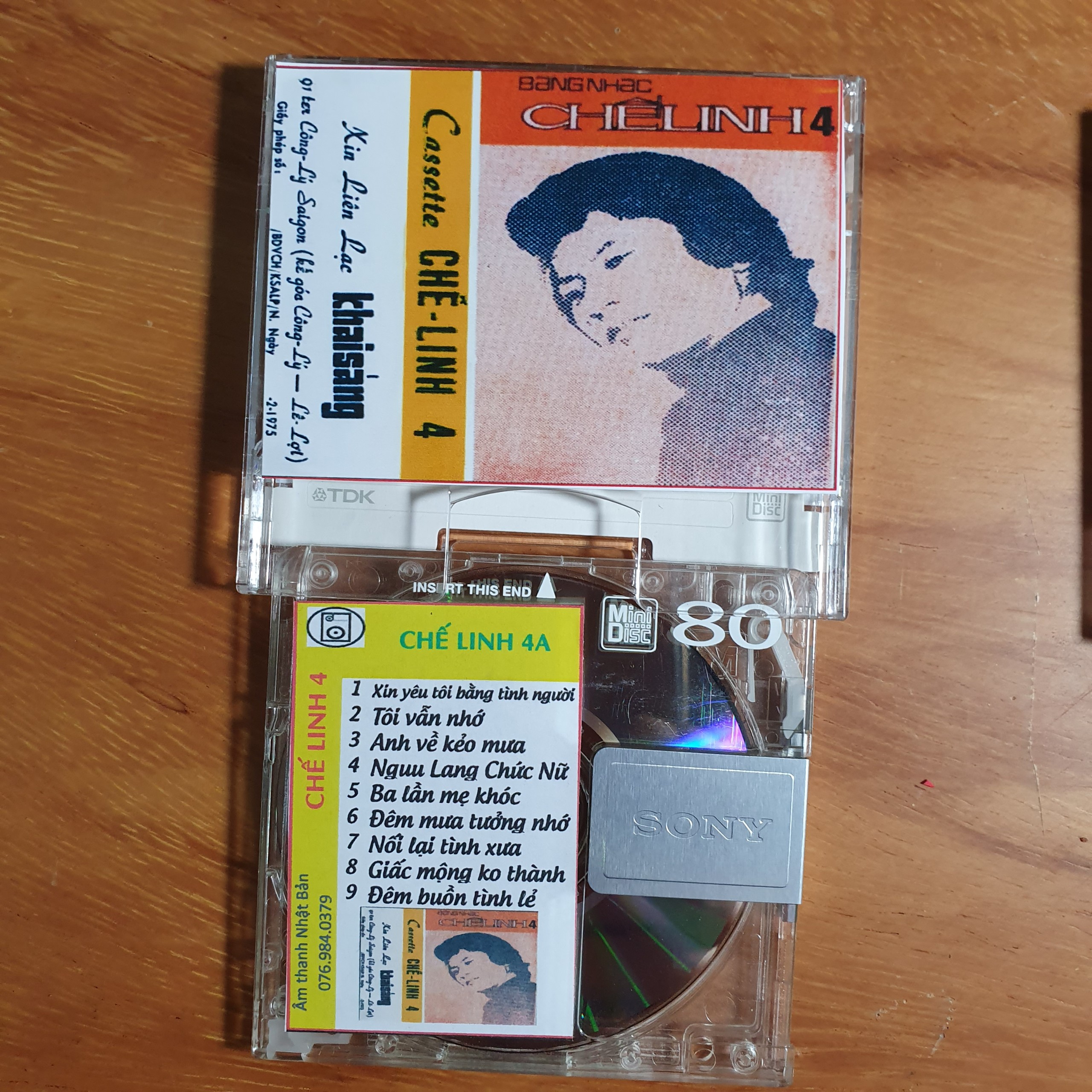 [HCM]Combo 2 Đĩa MD Chế Linh 4 - Thu âm trước 1975