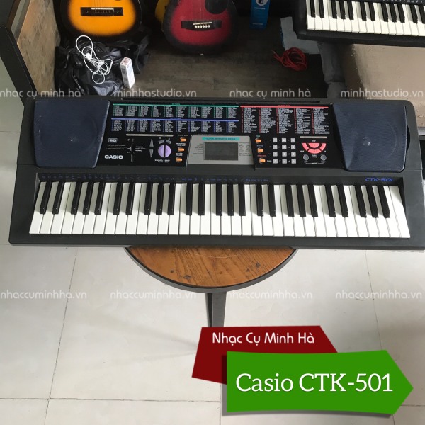 Đàn Organ Casio CTK-501 cao cấp đã qua sử dụng, chạy hoàn hảo mọi chức năng