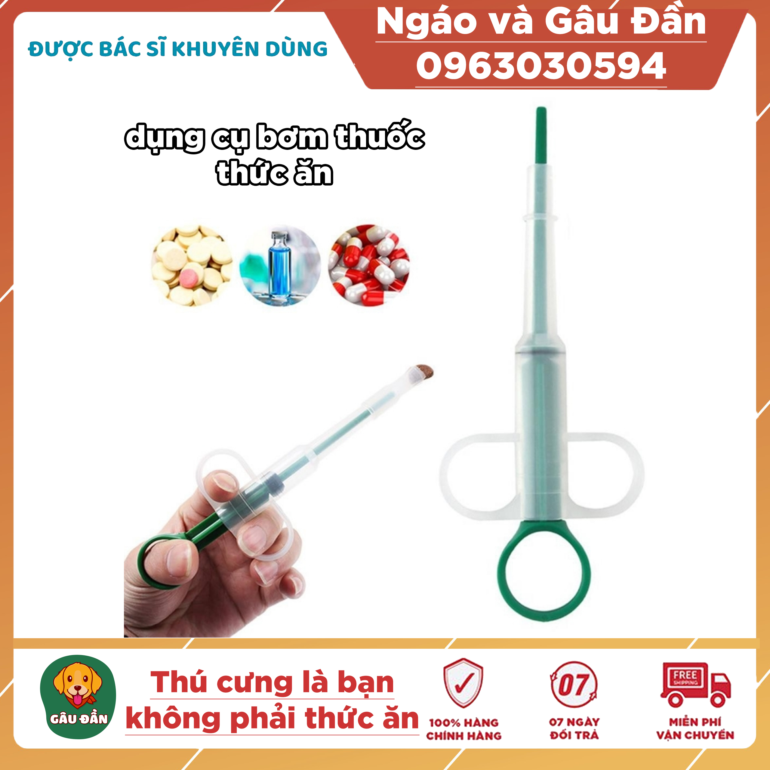 Dụng cụ ống bơm đút thức ăn và sữa cho thú cưng chó mèo feeding kit - phụ kiện cho thú cưng